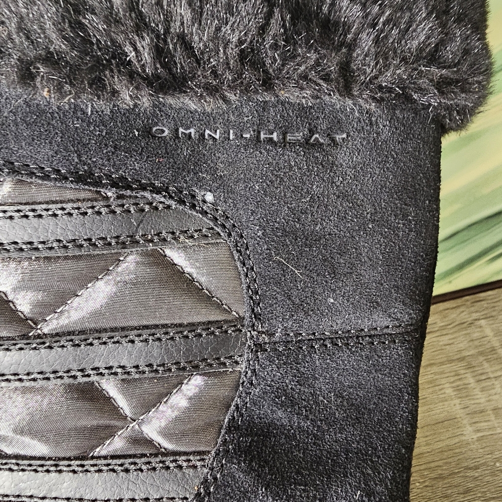 Columbia Slopeside Suede snow boots,Omni heat  lining. Faux fur, rubber tread - Picture 11 of 15